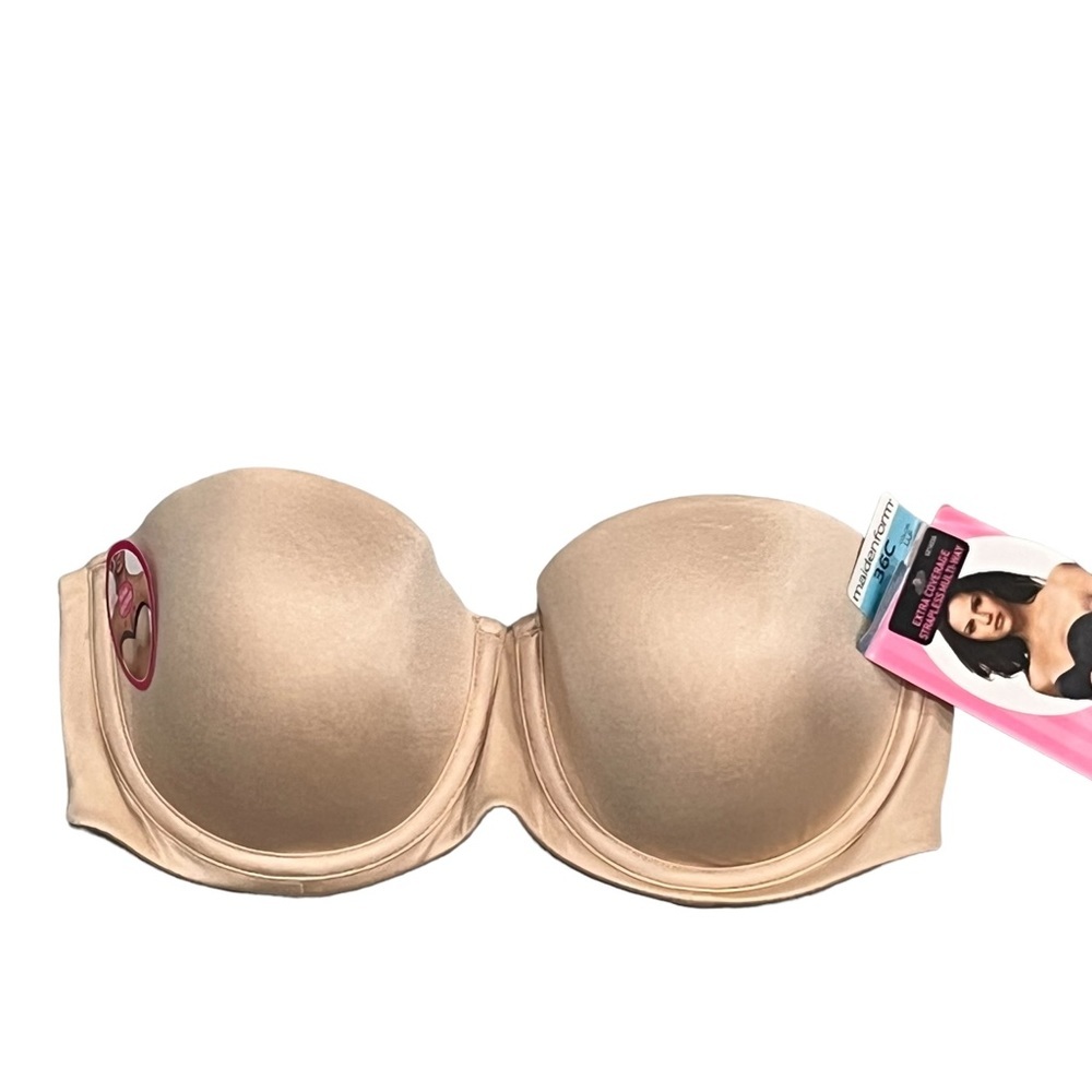 NEW Maidenform Latte Lift Nude Pure Genius Strapless Bra size 36C - Picture 4 of 6